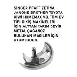 Swart SİNGER ZETİNA JANOME BROTHER DİKİŞ MAKİNE METAL ÇAĞANOZ (MEKİK YATAĞI)
