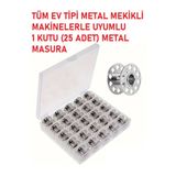 Swart Singer Zetina Janome Brother Ev Tipi Aile Dikiş Makinesi Metal Masura 1 Kutuda 25 Adet gönderilecek.