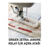 Swart Singer Zetina Janome Brother vb. gibi tüm yeni tip makinelere uygun ilik açma ayağı