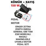 Swart Singer Zetina Tüm masalı kabinli dikiş makineleri ile uyumlu Motor ve Pedal seti