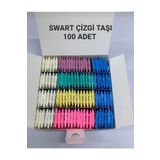 Swart Tüm kumaşlarınızı çizmek için renkli çizgi taşı 100 adet