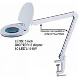 Swat HZB129 Masa Üstü 80 LED 5x Büyüteç Akrobat Lamba