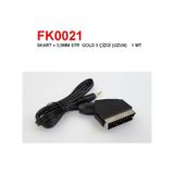 Swat Scart 3.5 Mm Stereo 3 Çizgi Uzun 1 M. Av Kablosu Fk0021