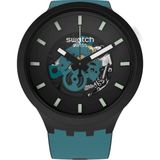 Swatch Night Trip Kol Saati Siyah Suya Dayanıklı Pilli (Quartz) Kasa Malzemesi Plastik / Silikon SB03B107