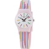 Swatch Pink Mixing 25mm Silikon Kordon Kadın Kol Saati LP155