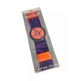 Swatch Pop Fitness Club 46,5Mm Lastik Kordon 1992 Vintage Kol Saati (S-046)