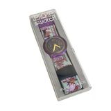 Swatch Pop Lancelot 46,5Mm Lastik Kordon 1992 Vintage Kol Saati (S-036)