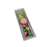 Swatch Pop Micro Garden 46,5Mm Lastik Kordon 1992 Vintage Kol Saati (S-049)