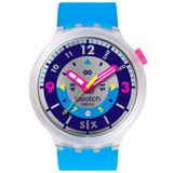 Swatch Sb01k400 Neon Erkek Kol Saati Lacivert