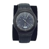 Swatch Siyah Deri Kayış Erkek Kol Saati 2.El