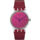 Swatch SUOK717 Unisex Kol Saati 3 ATM Suya Dayanıklı Şeffaf Kasa Plastik Silikon Malzeme
