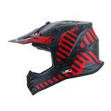 Sway 618 Alert Çocuk Cross Kaskı Bisiklet Motosiklet Enduro Kask Xl Beden Siyah Kırmızı Çocuk Kaskı