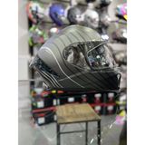 Sway 865 Space Siyah Beyaz Kapalı Kask Güneş Vizörlü - M - Siyah - Beyaz