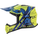 Sway Bunny Full Face Tam Korumalı Kask (51-52cm) Sarı - Mavi