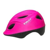 Sway N20 3-9 Yaş Çocuk Bisiklet Kaskı Paten Kaykay Kaskı Çocuk Koruyucu Kask Pembe Renk