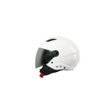 Sway SW 765 Gloss White Güneş Vizörlü Yarım Motosiklet Kaskı AYNA VİZÖR