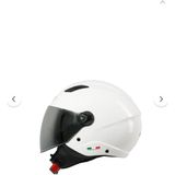 Sway Sw 765 Güneş Vizörlü Yarım Motosiklet Kaskı Beyaz - Renkli