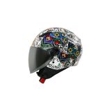 Sway SW 765 Spring White Güneş Vizörlü Yarım Motosiklet Kaskı