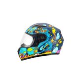 Sway Sw 815K Ocean Black Blue Full Face Çocuk Kaskı