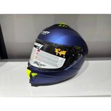 Sway SW-865 Mat Mavi Güneş Gözlüklü Kask