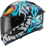 Sway Sw 868 Cannıbal Güneş Vizörlü Parlak Full Face Kask - Parlak Mavi