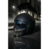 Sway X1-X Seul Mat Siyah Moduler Motosiklet & Scooter Kask Çizilmeye Dayanıklı XL Beden