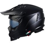 Sway X1-X / Sw-X1 Seul Çene Açılır Motosiklet Kaskı - Mat Siyah - Desen 3