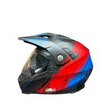Sway X60 Solid Full Face Enduro Touring Adventure Kapalı Motosiklet Kaskı Xl Beden Siyah Kırmızı