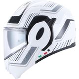 Sway X600 Orion White Grey 180° Çene Açılır Motosiklet Kaskı - XL - Desen 3