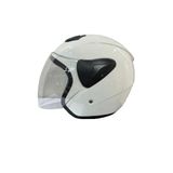 Sway Xbyc 633 Solıd Şeffaf Vizörlü Yarım Motosiklet Scooter Kaskı L Beden Beyaz