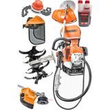 Swazer Sırt Tipi Benzinli Motorlu Tırpan Biçme Makinesi + Çapa Aparatı + Canavar Başlık+ 2T Yağ