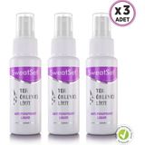 Sweatset Ter Önleyici Sprey 60 ml x 3 adet El, Yüz, Ayak, Koltuk Altı Ter ve Koku Önleyici Likit