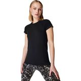 Sweaty Betty Athlete Seamless Workout T-shirt Kadın Siyah Fitness Tişört