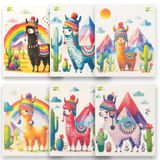 SWEDEdishcloths - Çevre Dostu Selüloz Sünger Bulaşık Havluları - Karışık 6'lı Set (Her Tasarımdan Biri) Lama İsveç Bulaşık Bezi