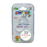 Sweet Baby Fatoş Bebe KOD-190 Emzik Askısı Plastik Zincirli Resimli Mandallı - 24'li Paket