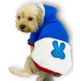 Sweet Blue Rabbit Kapşonlu Sweatshirt Köpek Kıyafeti Köpek Elbisesi