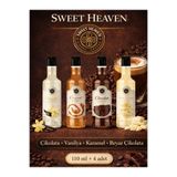 Sweet Heaven 4'lü Karışık Kahve Ve Kokteyl Şurubu 4x110ml (BEYAZ ÇİKOLATA ,KARAMEL,ÇİKOLATA, VANILYA)