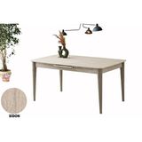 Sweet Home 70x120 Ortadan Açılır MDF Mutfak Salon Yemek Odası Masası Beyaz