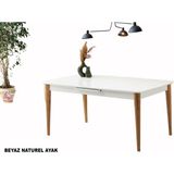 Sweet Home Masa Sandalye 80X130 Ortadan Açılır Mdf Mutfak,salon,yemek Odası Masası - Ahşap Desenli