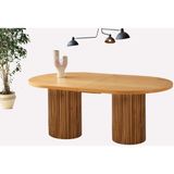 Sweet Home Masa Sandalye Açılır Oval Picasso Naturel Yemek Masası Mdf Mutfak,salon,yemek Odası Masası - Cappuccino