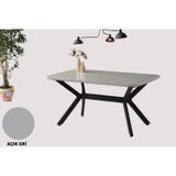 Sweet Home Masa Sandalye Anka Açılır Mdf Masa Tesla Metal Ayak Mutfak,Salon,Yemek Odası Masası 80x130 cm Gri