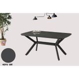 Sweet Home Masa Sandalye Anka Açılır Mdf Masa Tesla Metal Ayak Mutfak,Salon,Yemek Odası Masası 80x130 cm Koyu Gri