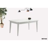 Sweet Home Masa Sandalye Kelebek Açılır Mdf Masa Mutfak,Salon,Yemek Odası Masası 60x100 cm Beyaz