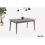 Sweet Home Masa Sandalye Kelebek Açılır Mdf Masa Mutfak,Salon,Yemek Odası Masası 80x130 cm Gri