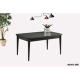 Sweet Home Masa Sandalye Kelebek Açılır Mdf Masa Mutfak,Salon,Yemek Odası Masası 90x160 cm Koyu Gri