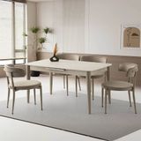 Sweet Home Masa Sandalye Milano Mdf Ortadan Açılır Masa 4 Adet Gözde Sandalye Takımı Sidon