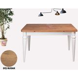 Sweet Home Masa Sandalye Yanlardan Açılır 60 x 90 Yakamoz Arda Masa Topkapı Ayak Mutfak,salon,yemek Odası Masası - Siyah - Beyaz - Gri
