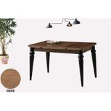 Sweet Home Masa Sandalye Yanlardan Açılır 80 x 120 Yakamoz Arda Masa Topkapı Ayak Ceviz