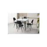 Sweet Home Masa Sandalye Yanlardan Açılır Katlanır Büyüyen Kare Masa Ece Sandalye
