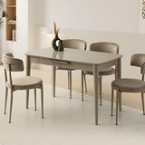 Sweet Home Milano MDF Ortadan Açılır Masa ve Cappicino 4 Adet Gözde Sandalye Takımı
